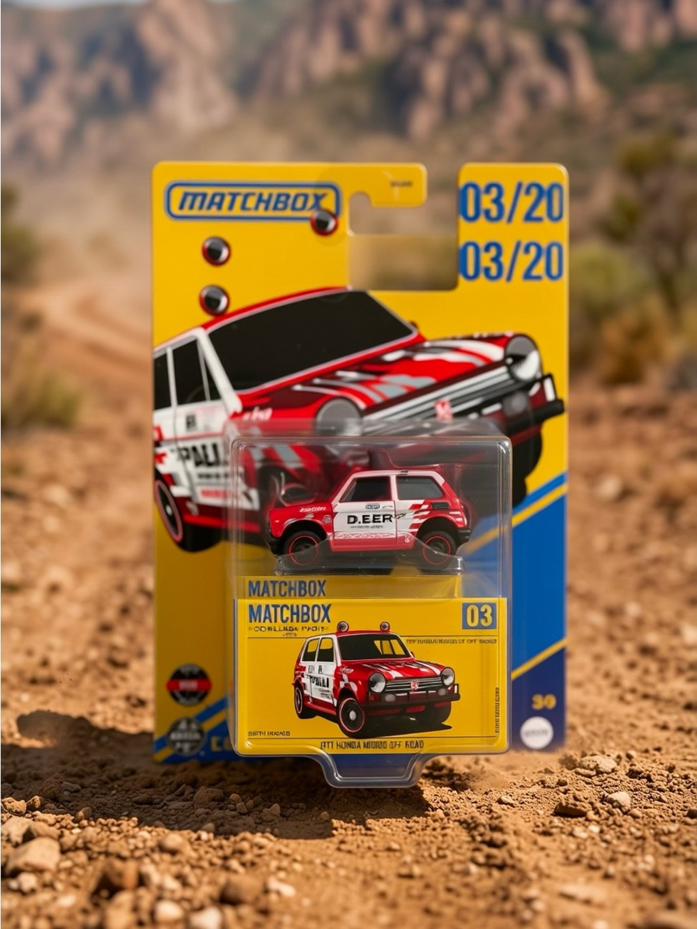 Match Red and White D.EER Rally SUV Toy Car